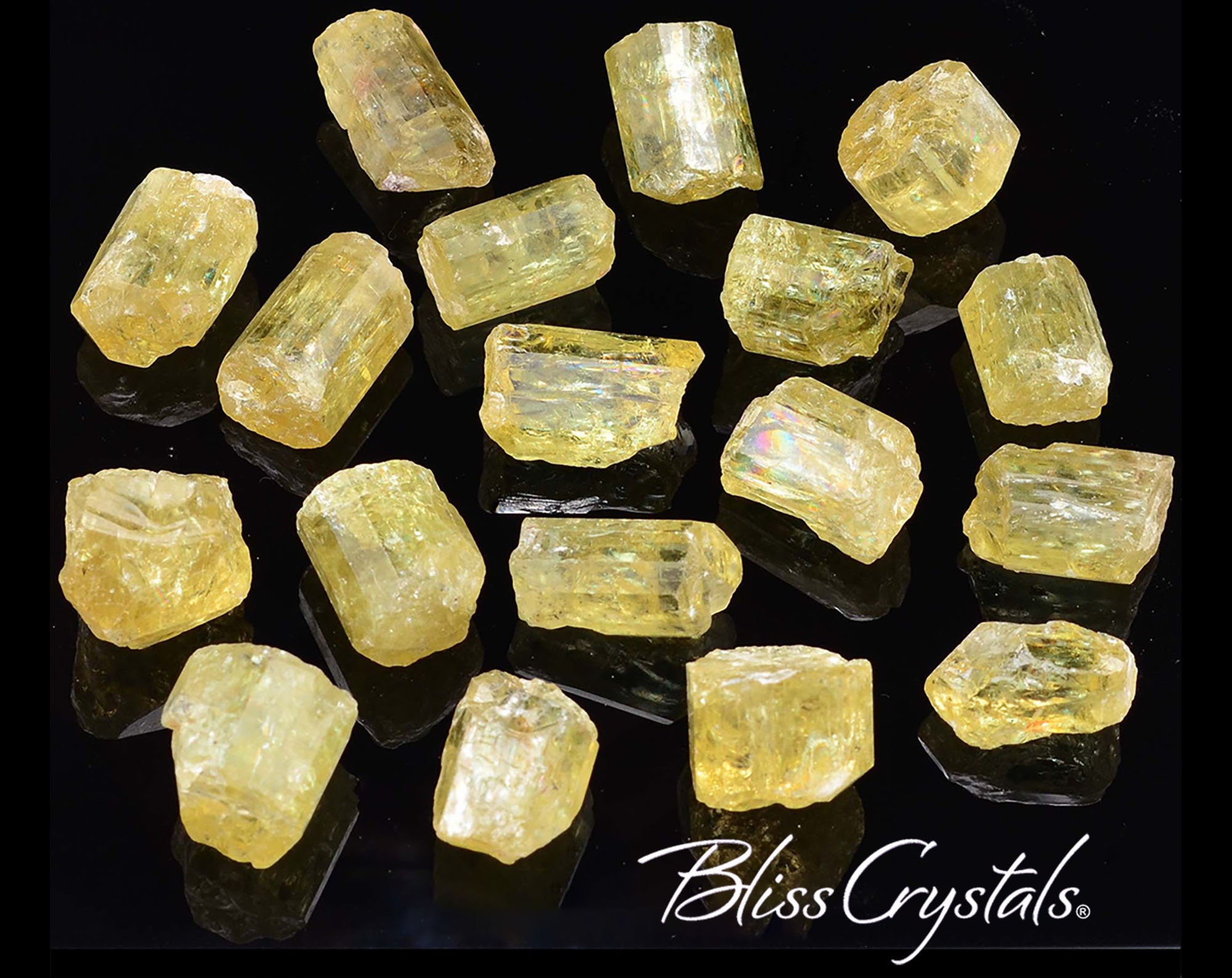 Yellow apatite best sale stone