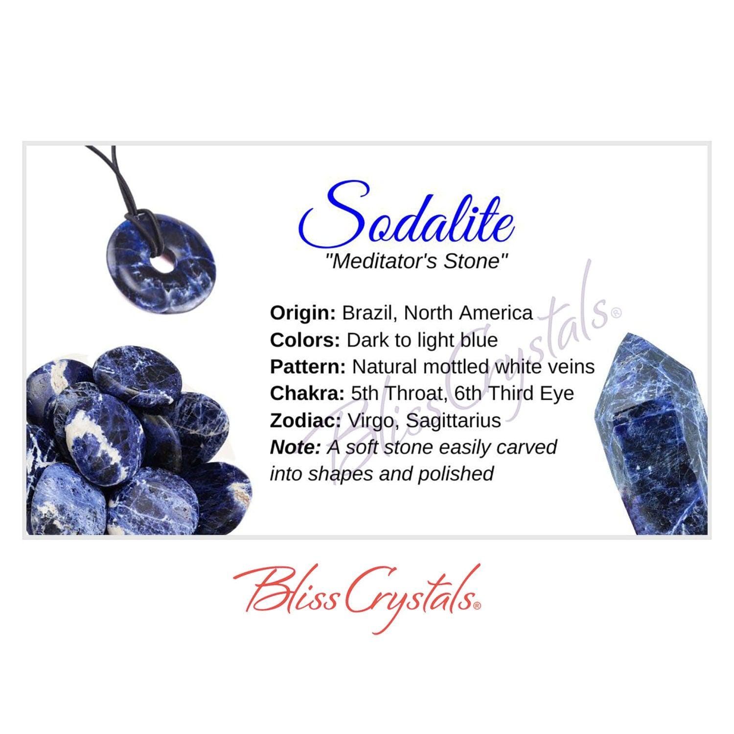 SODALITE Crystal Information Card, Double Sided #HC70 - Main Image
