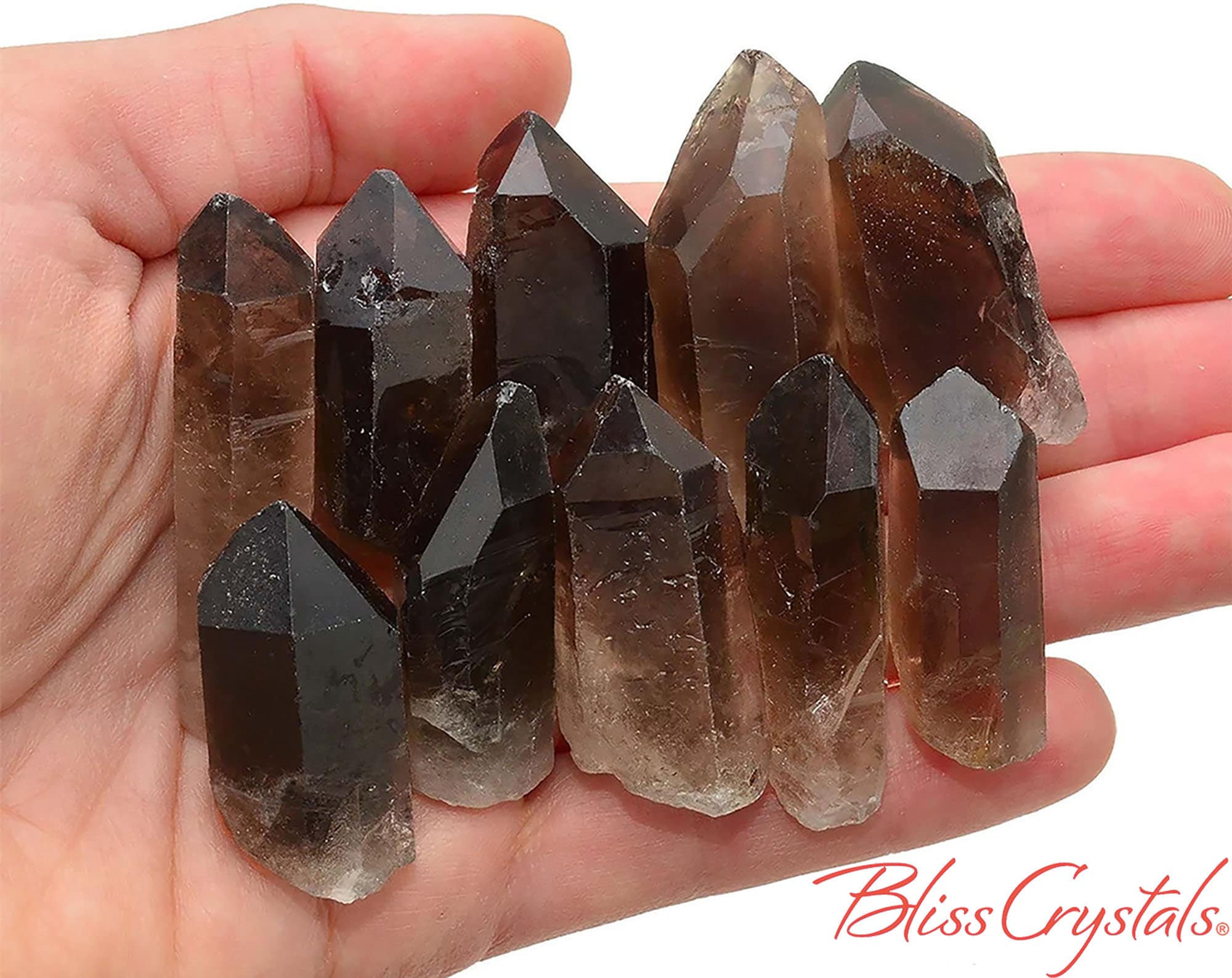 1 XL Rough SMOKY QUARTZ Point Healing Crystal and Stone Smokey Natual Point  Feng Shui Reiki Wicca Gem Wand Gift Quartz Crystal #SQ10