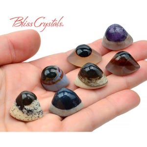 EYE of SHIVA .50&quot; Mini Sardonyx Agate Sacred Shivas Eye for Medicine Bag #ES12