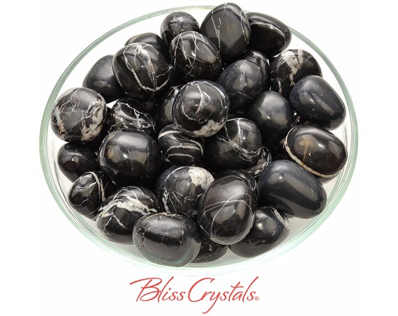 1 Onyx Tumbled Stone Black White Marble Healing Crystal And Etsy 1 Onyx Tumbled Stone Black White Marble Healing Crystal And Etsy