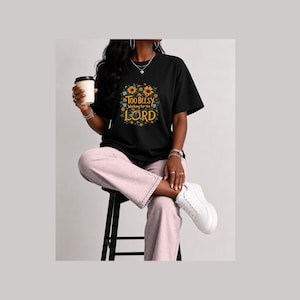 Too Beesy Working for the Lord Bee Shirt, Christian Faith Apparel, Flowers