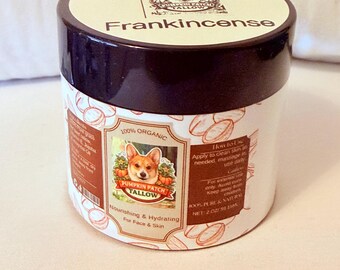 Crème hydratante au suif de citrouille et d'encens et d'huiles essentielles ayurvédiques