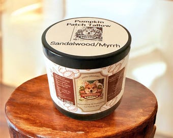 Crème hydratante au suif de citrouille, au bois de santal, à la myrrhe et aux huiles essentielles ayurvédiques