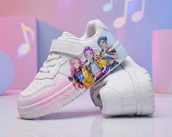 Sneakers per bambini con anime K-Pop, scarpe con grafica personalizzata, regalo per fan