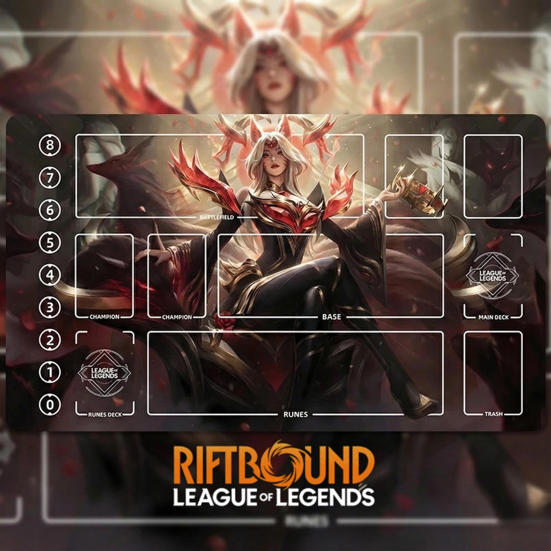 Ahri Riftbound 2XKO Playmat 24x14