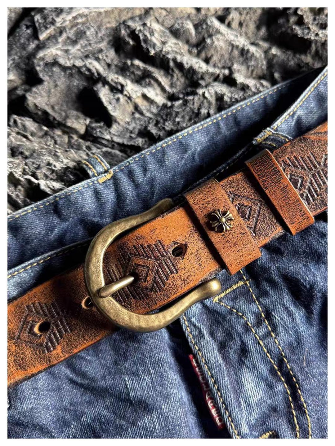 Japanese Tochigi Leather Bel, 5mm Ultra Thick Heavy Duty Men's