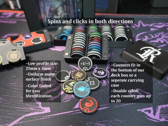 MTG Spinning Clicky Counter - Helpful Tool For Tracking in Magic the Gathering