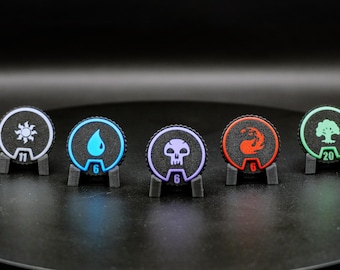 The Mana bundle - MTG Spinning Clicky Counter for Magic The Gathering - tracking wheels