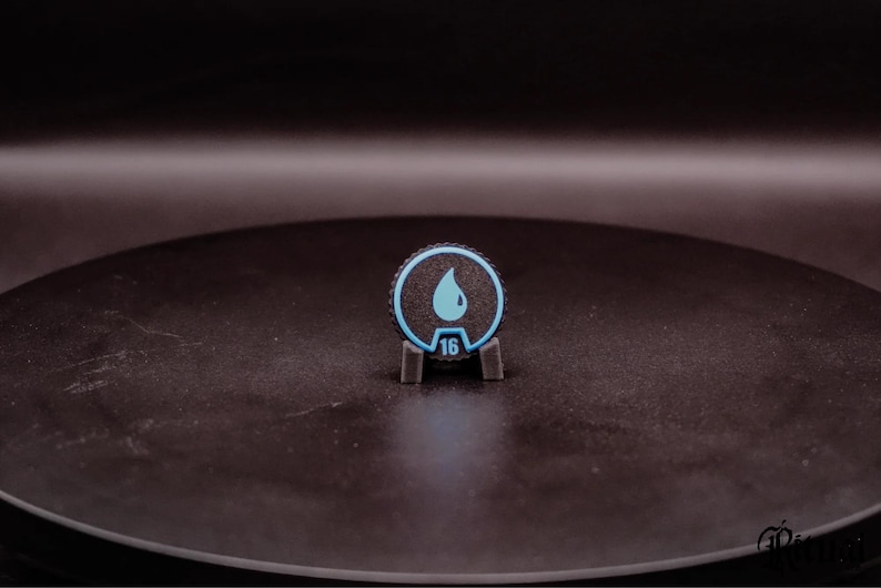 MTG Spinning Clicky Counter - Helpful Tool For Tracking in Magic the Gathering Blue