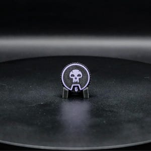 MTG Spinning Clicky Counter - Helpful Tool For Tracking in Magic the Gathering Black