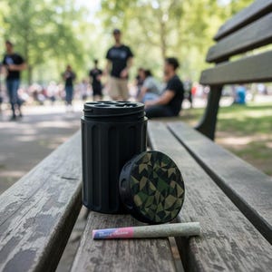 Smell Resistant Pre Roll Holder and Clipper Lighter Case | Holds 5 Joints | Discreet Stash Container | The Session Keeper