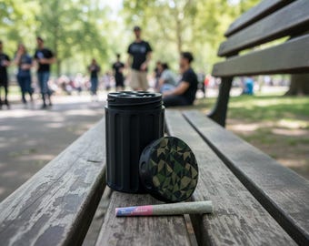 Smell Resistant Pre Roll Holder and Clipper Lighter Case | Holds 5 Joints | Discreet Stash Container | The Session Keeper