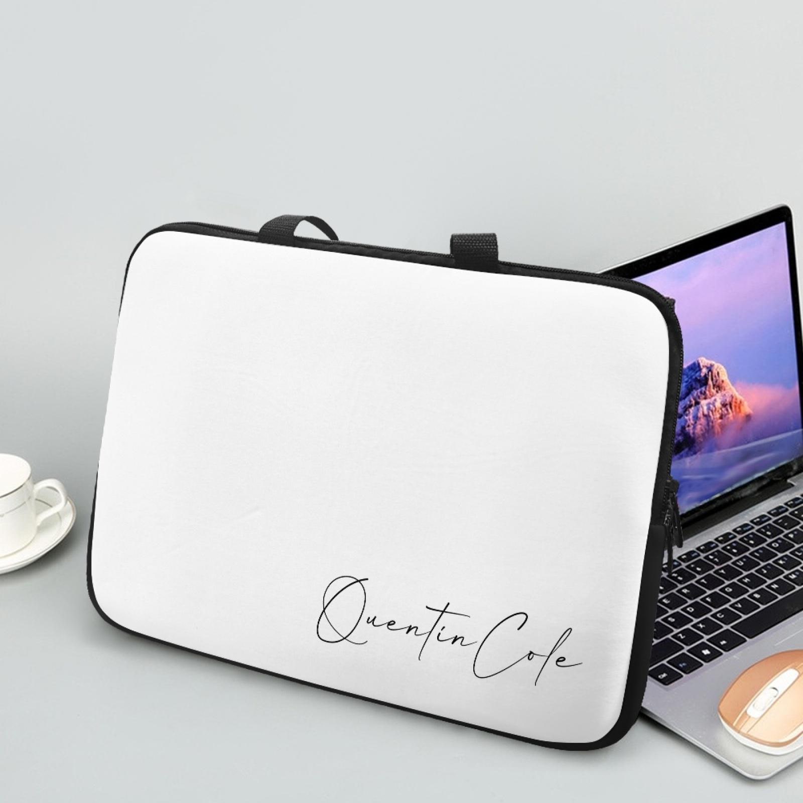 Personalized Laptop Case/shoulder Bag With Handle, Customized Text ...