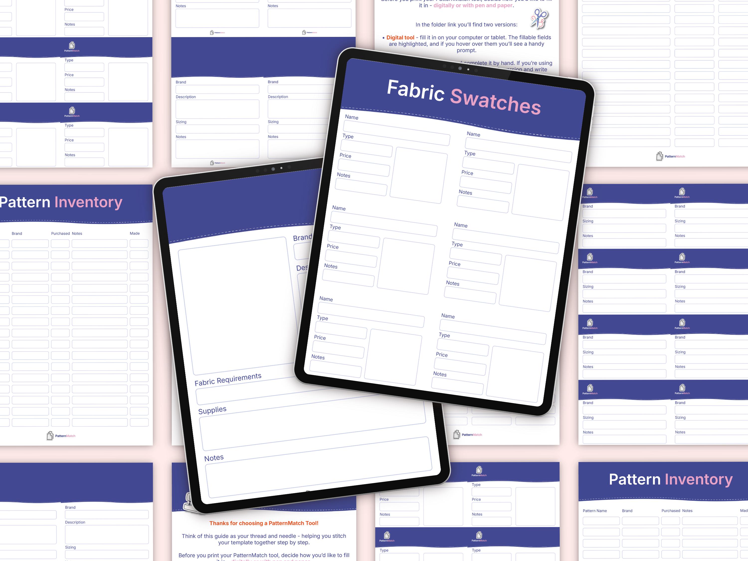The Pattern and Fabric Organisation Bundle - Etsy