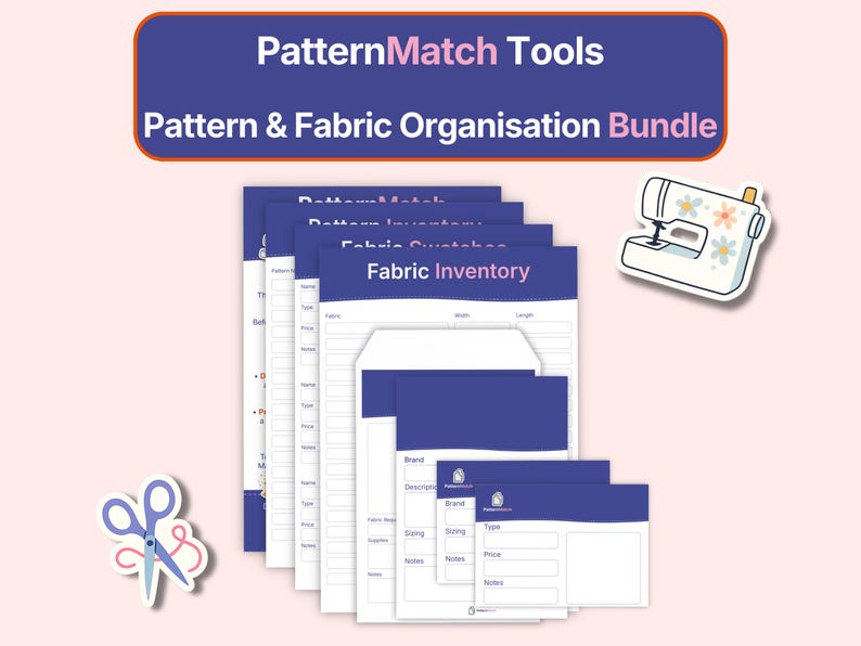 The Pattern and Fabric Organisation Bundle - Etsy