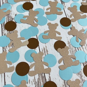Teddy Bear Baby Shower - Teddy Bear First Birthday - Blue Baby Shower Decorations - Decor - Blue Teddy Bear