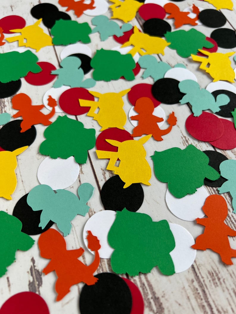 Pokémon Party Decorations Pokémon Confetti Pokémon Go Etsy UK