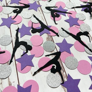 Gymnastics Birthday Party Decorations - Gym Party - Ballerina- Ballet - Dance Birthday - Glitter Confetti - Gymnastics