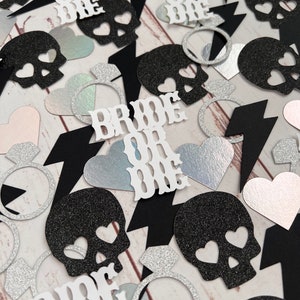 Bride Or Die Bachelorette Decorations - Til Death - Bridal Shower - Bride To Be - Bach Party - Skull Brial Decor - Bachelorette Party Theme