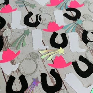 Disco Cowgirl Bachelorette Party Confetti - Party Like Parton - Space Cowgirl - Diamond Ring Decorations - Cowgirl Hat - Disco Bachelorette