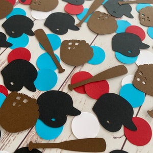 Marlins Baseball Confetti - Miami Marlins Party Decorations - Baseball Party Decorations - Baseball Themed Birthday - Marlins Theme