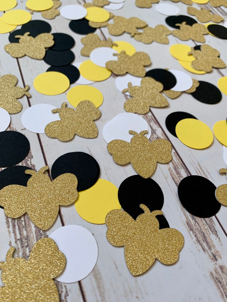 Bee Confetti Mommy to Bee Bee Baby Shower What Will it Bee Bee Gender Reveal Bride to Bee Bee Bridal Shower Bee Bumble Bee