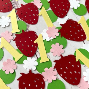 Berry First Birthday Decorations - Strawberry 1st Birthday Decorations - Sweet One - Berry 1st Bitthday - Berry Sweet One - Confetti