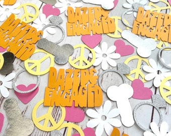 Dazed and Engaged Theme Party Decorations for Retro Bachelorette Party Dazed & Engaged Bachelorette Party Decorations 70s Retro Hippie Theme