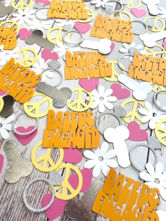 Dazed and Engaged Theme Party Decorations for Retro Bachelorette Party Dazed & Engaged Bachelorette Party Decorations 70s Retro Hippie Theme