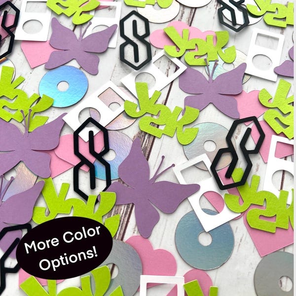 Y2K Theme Decorations 90s Party Ideas Confetti for Y2k Bachelorette 2000s Theme Bridal Shower 2000s Theme Birthday Party Decorations