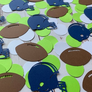 Seahawks Football Confetti - Seahawks Party Decorations - Seahawks Decor - Seattle Seahawks Decor - Football Birthday Decorations - Go Hawks