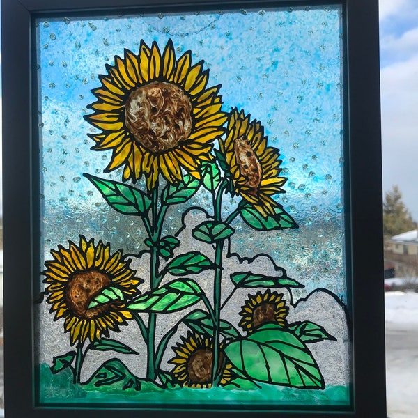 Faux Stained Glass Etsy