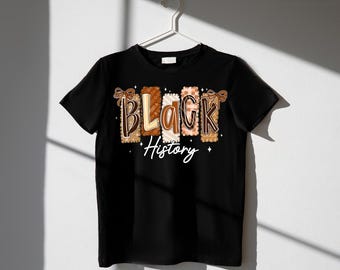 BLACK HISTORY Tee | Made to Order | Block Letter Graphic Shirt