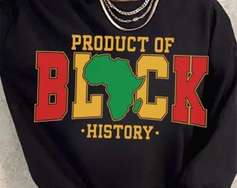 Product of Black History Sweatshirt | made to order | Africa Map Retro Colors