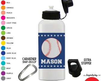 Personalized Baseball Water Bottle