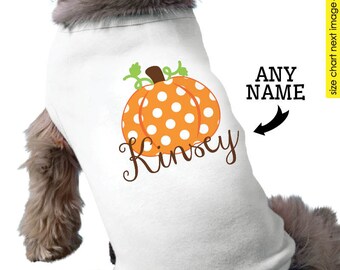 Pumpkin Dog Shirt • Halloween Dog Shirt • Fall Dog Shirt • Personalized Dog Shirt • Trick or Treat Dog Shirt • Dog Halloween Costume