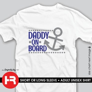 anchor daddy on board shirt • going to be a dad t-shirt • baby pregnancy announcement idea • New Dad Gift