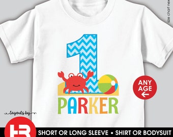 beach Shirt Birthday Party Shirt beach party Birthday TShirt Beach Birthday Shirt for boy Birthday Shirt Personalized beach shirt