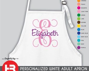 Personalized Monogram Apron - Adult or Child Size