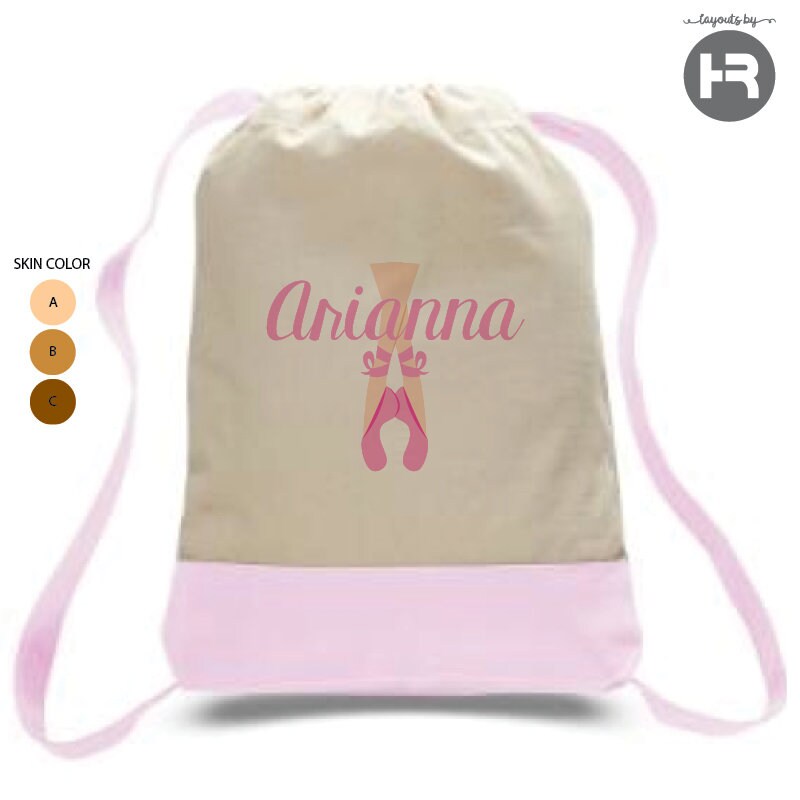 ballerina backpack personalized