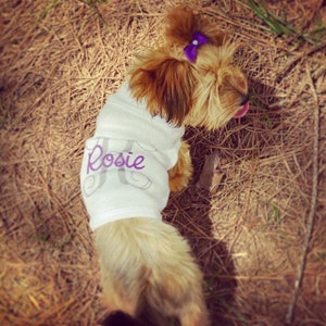 monogram dog shirt custom personalized dog outfit image 4