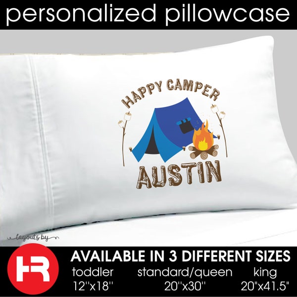 Happy Camper Pillows Etsy