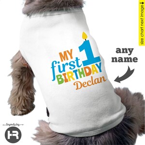 Dog birthday shirt • personalized dog 1st birthday outfit
