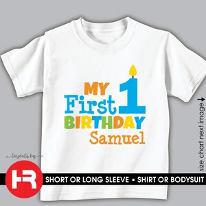 personalized 1st birthday shirts