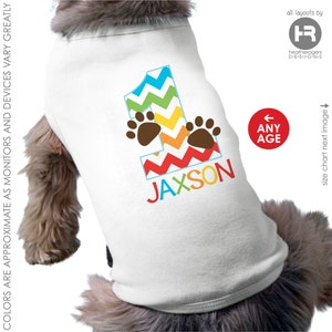dog birthday shirt • personalized dog 1st birthday t-shirt or any age