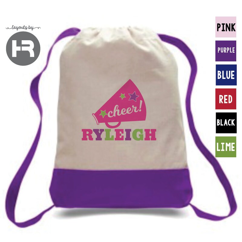 Cheer backpack personalized cheerleader backpack printed Etsy