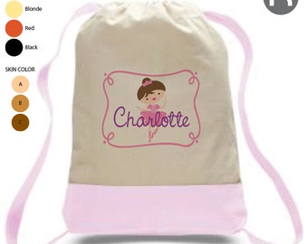 Personalized Ballerina Backpack - Monogrammed Ballet Bag