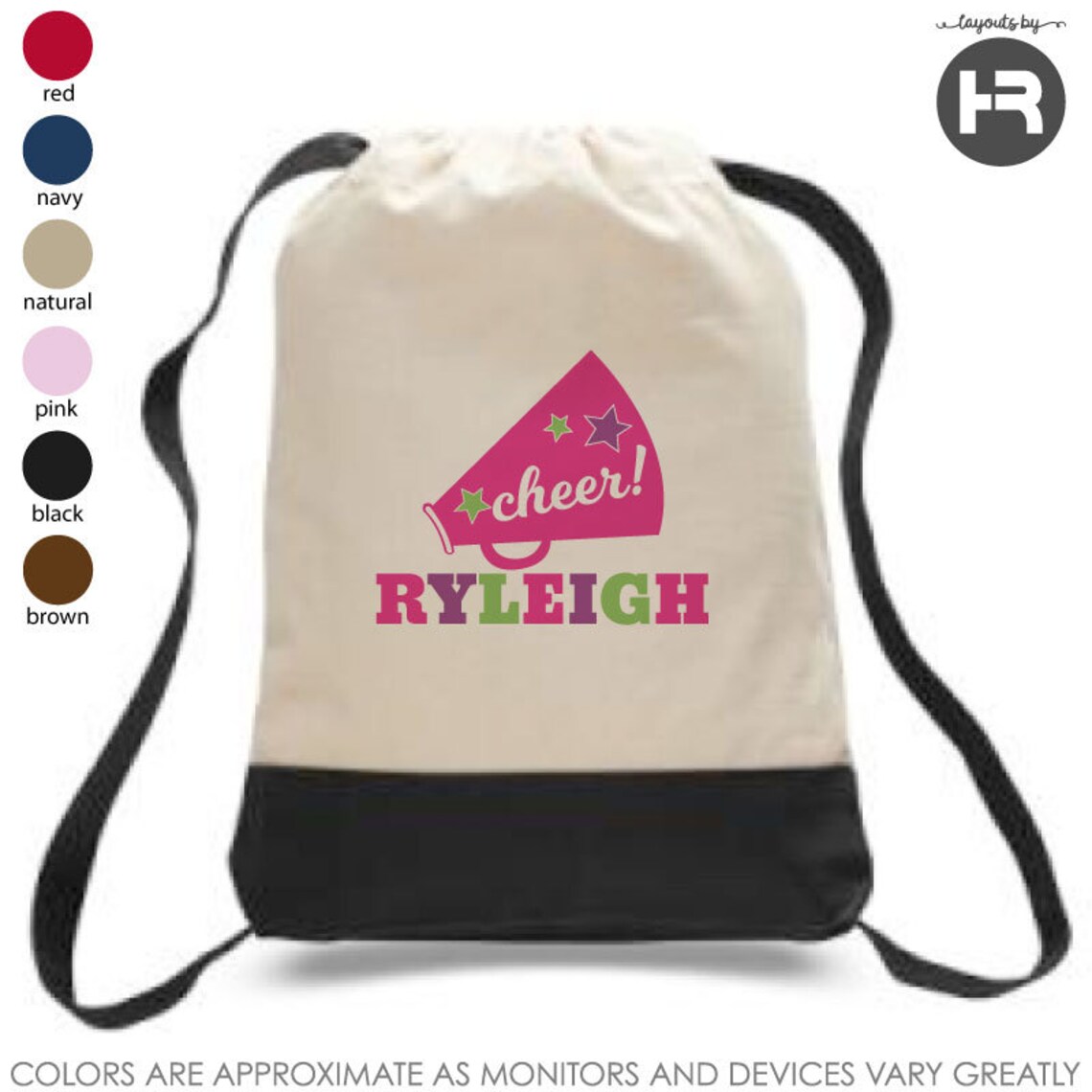 Cheer Backpack Personalized Cheerleader Backpack Printed Etsy