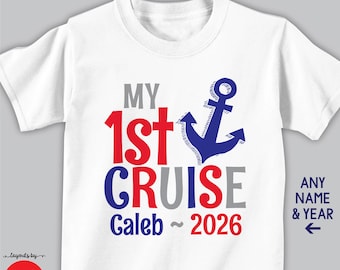 Personalized 1st Cruise Shirt or Bodysuit • Anchor Design